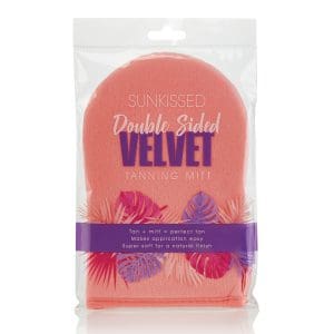 Double Sided Velvet Tanning Mitt - Card Packaging