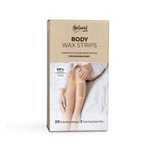 NATURAL Body wax strips