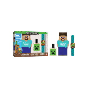Minecraft Cadeauset – Eau de Toilette, 2D Douchegel/Shampoo & Armband